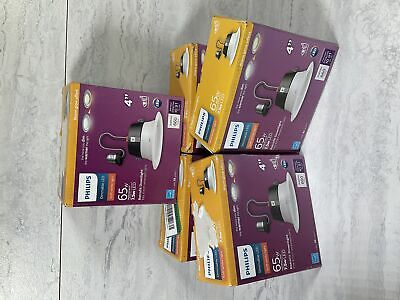 (Lot of 5) Philips Warm Glow 4 In. Retrofit White LED Recessed Light Kit