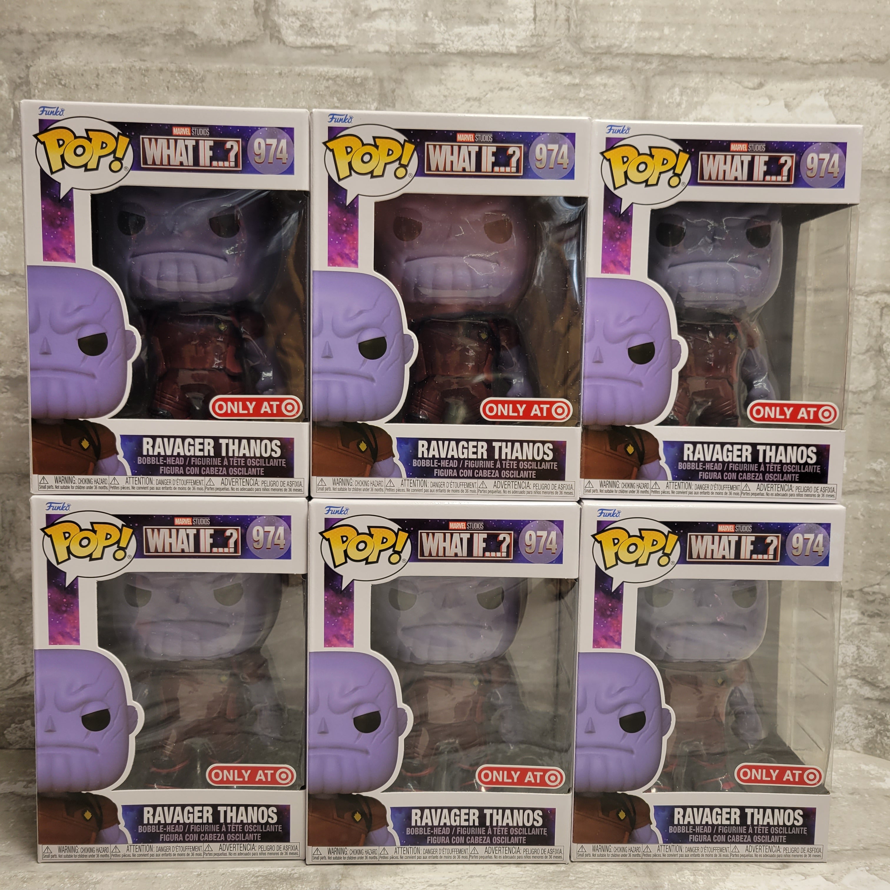 Funko POP! Marvel: What If…? Ravager Thanos #974 (Target Exclusive) Lot of 6