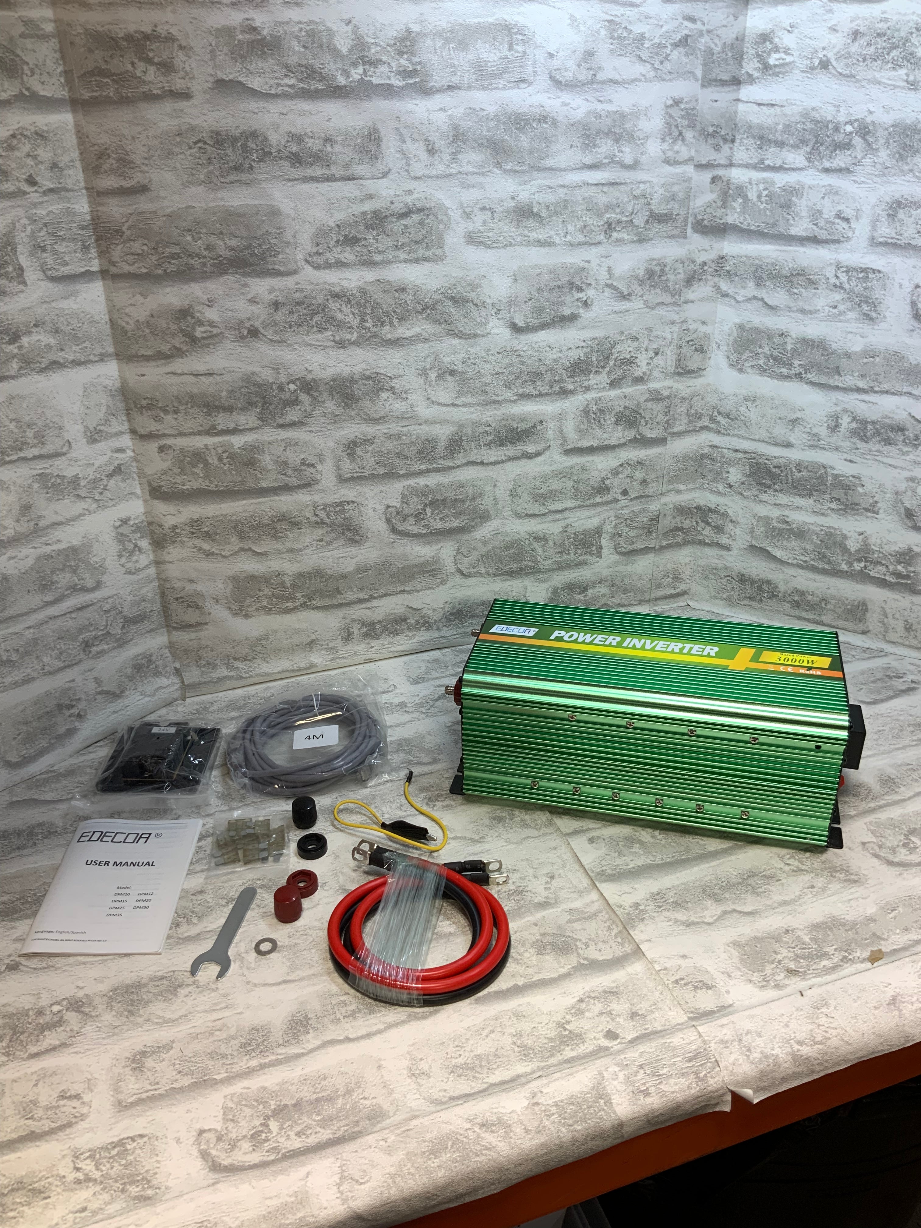 EDECOA 24V 3000 Watts Power Inverter DC 24V to 120V 110V AC