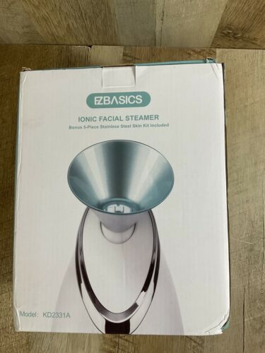 AS-IS EZBASICS Facial Steamer Nano Ionic Face Steamer with Aromatherapy