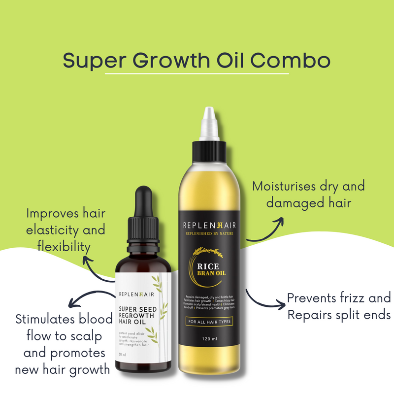 Super Growth Hair Oil Combo Set | Replenhair