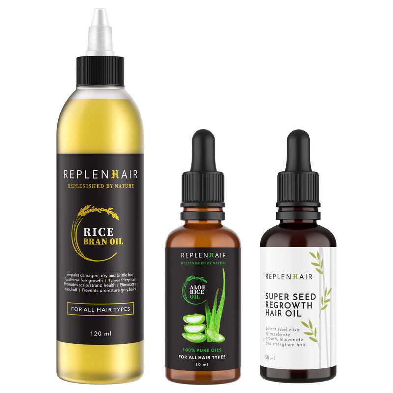 Best Hair Growth Oil Trio Bundle – Replenhair