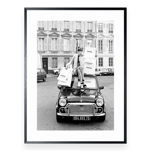 Mini_Car_Chanel_Woman_Paris_Fashion_Art-Print-yourdecostore.nl