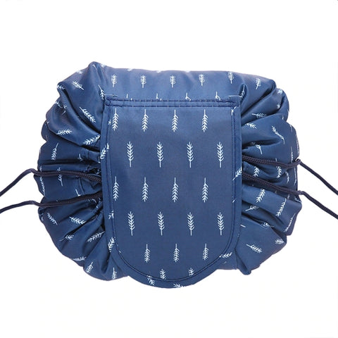 Drawstring makeup bag - closed