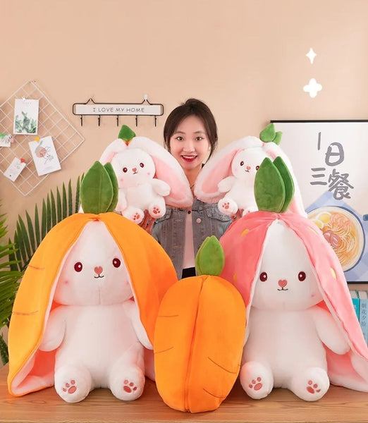 Carrot strawberry bunny rabbit family toy