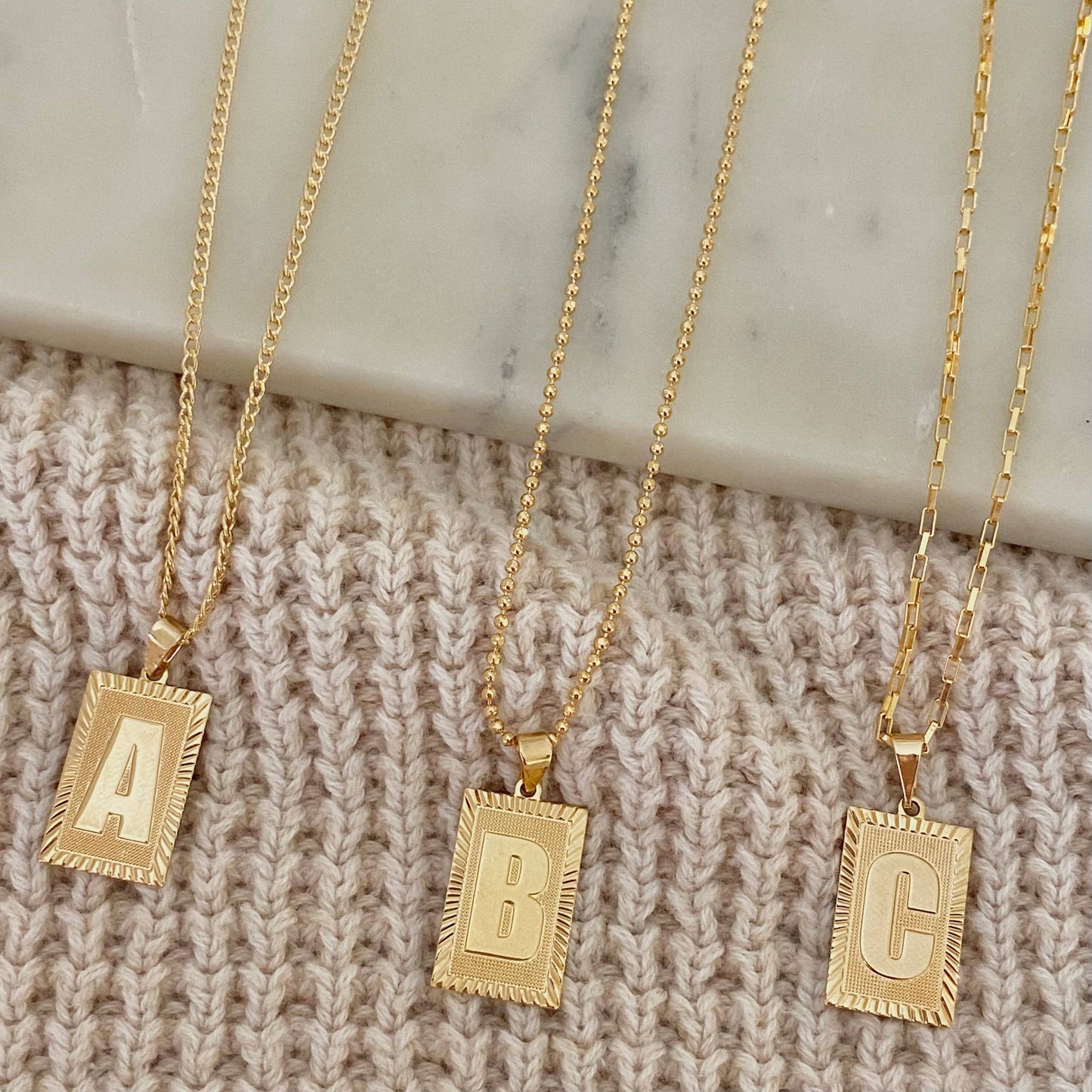 18k Gold Filled Initial D Necklace waterproof