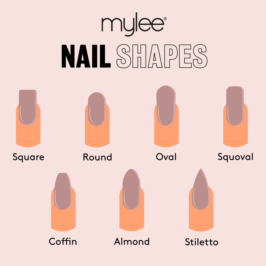 8 different most popular nail shapes. all you need to know | Different nail  shapes, Nail shapes, Popular nails
