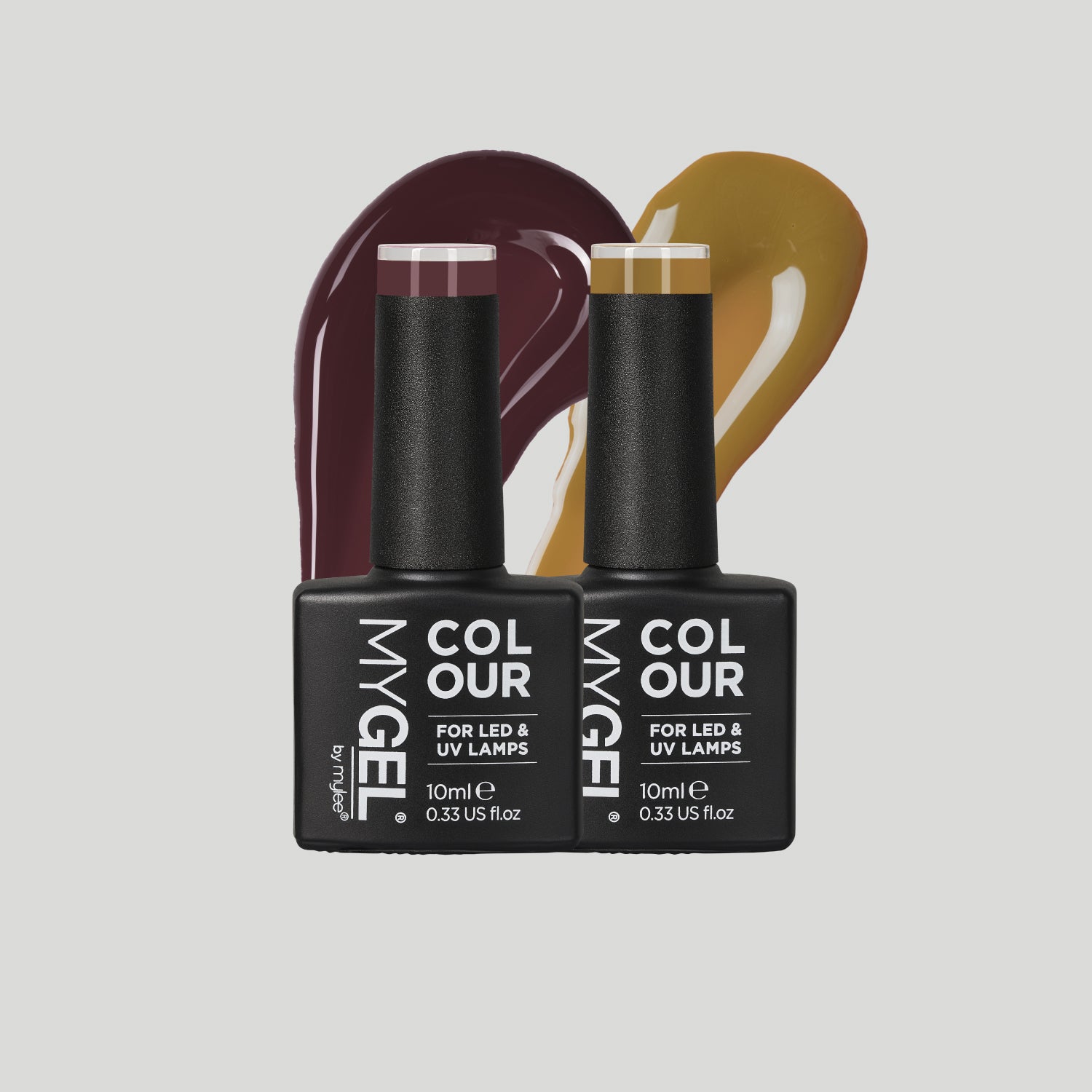 Mylee Winter Warmer LED/UV Gel Nail Polish Duo - 2x10ml – Long Lasting At Home Manicure/Pedicure, High Gloss And Chip Free Wear Nail Varnish