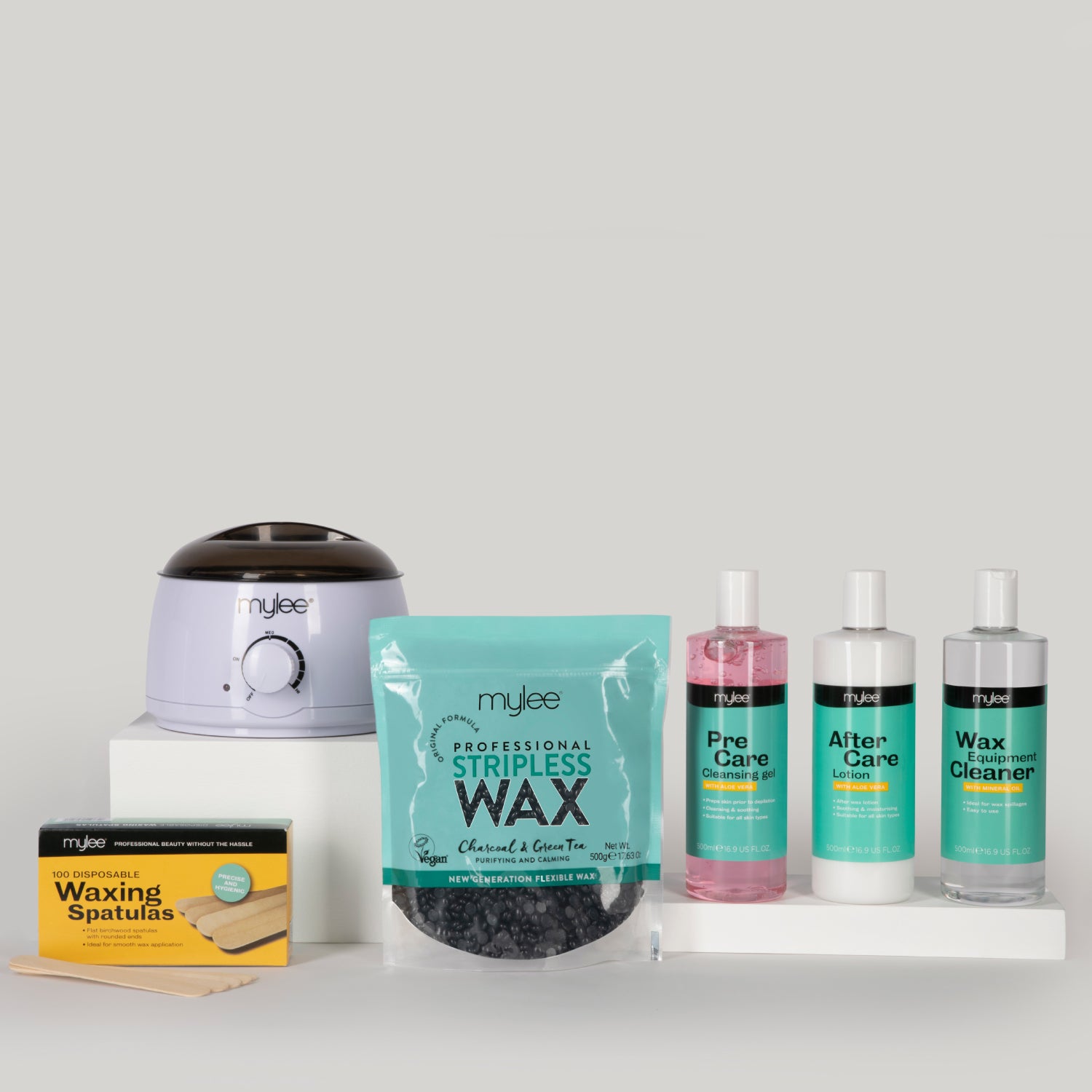 Mylee Complete Professional Waxing Kit - Charcoal & Green Tea