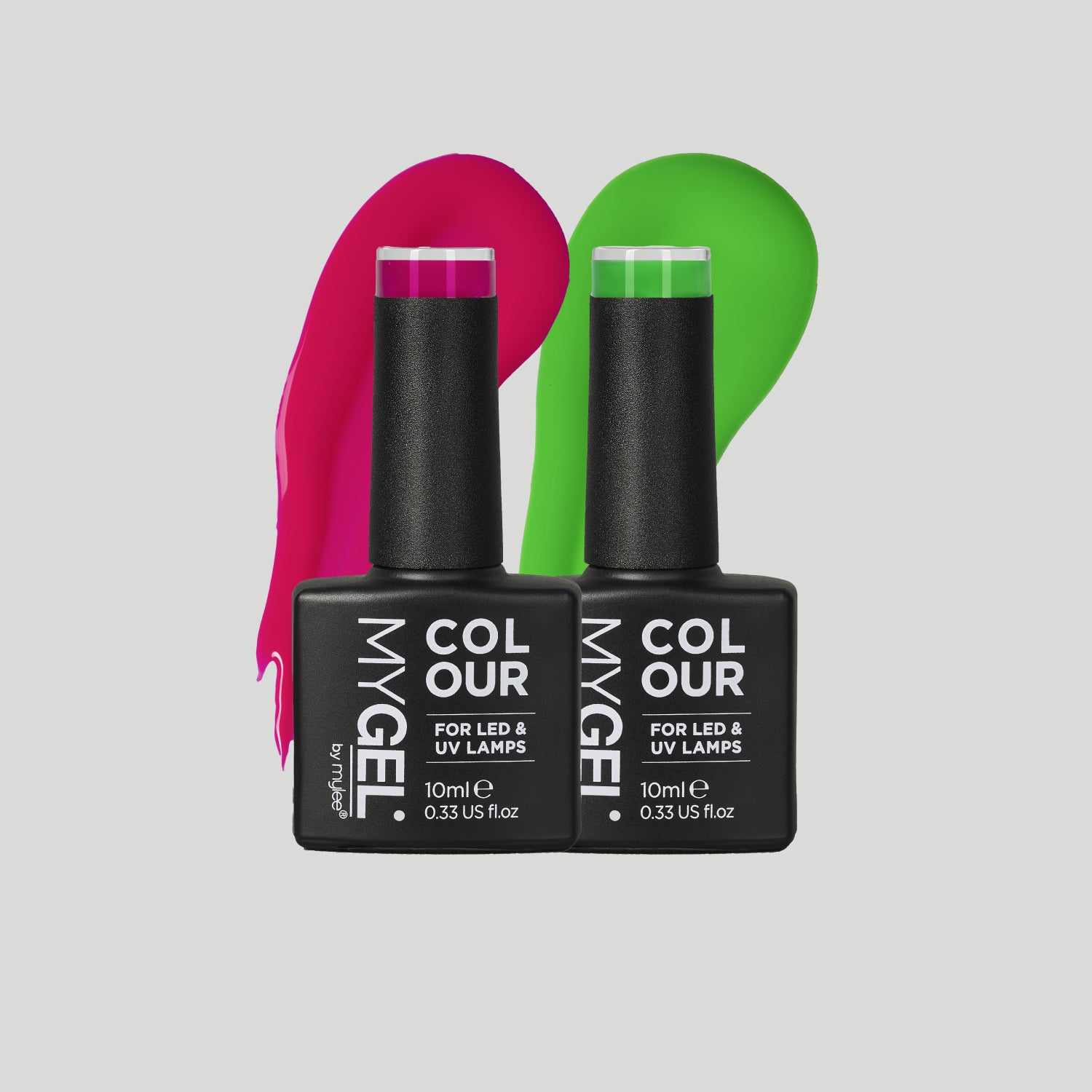 Image of Mylee Watermelon Punch LED/UV Gel Nail Polish Duo - 2x10ml – Long Lasting At Home Manicure/Pedicure, High Gloss And Chip Free Wear Nail Varnish