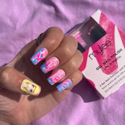 49 Cute Nail Art Design Ideas With Pretty & Creative Details : Pink acrylic  nails