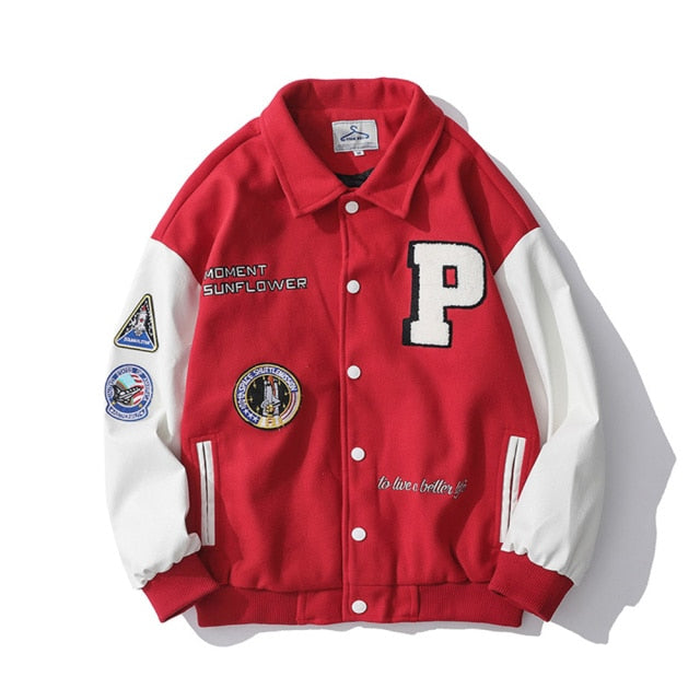 Casa of K Official Online Store Contra Red Varsity Bomber Jacket 2XL
