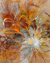 Led Bild Abstrakter Bluetenzauber In Orange Hochformat Crop