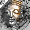 Led Bild Buddha Grunge Stil Panorama Zoom