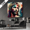 Led Bild Jesus Christus Mit Dornenkrone Quadrat Produktvorschau
