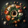 Led Bild Kaffee Inmitten Wunderschoener Blumen Panorama Crop
