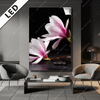 Led Bild Magnolien Zen Steine Hochformat Produktvorschau