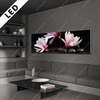 Led Bild Magnolien Zen Steine Panorama Produktvorschau