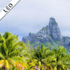 Led Bild Palmen Berg Auf Insel Panorama Zoom