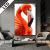 Led Bild Rosa Flamingo Hochformat Produktvorschau