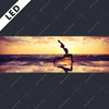 Led Bild Yoga Am Lila Strand Panorama Motivvorschau