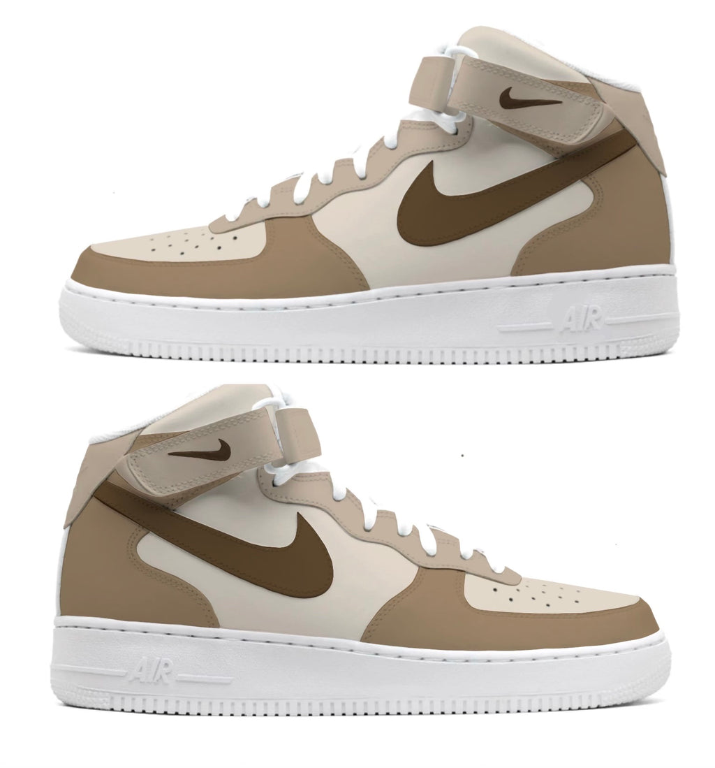 brown painted air forces