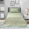 Nova Dark Pistachio Multani Bedsheet Set