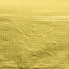 Yellow Self Embossed Bed Spread