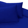 Dark Blue Self Embossed Bed Spread