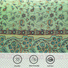 Diamond Khaddar Mongia Green Multani Bed Sheet Set - Khan Tex