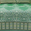 Zircon Sea Green Multani Bed Sheet Set - Khan Tex