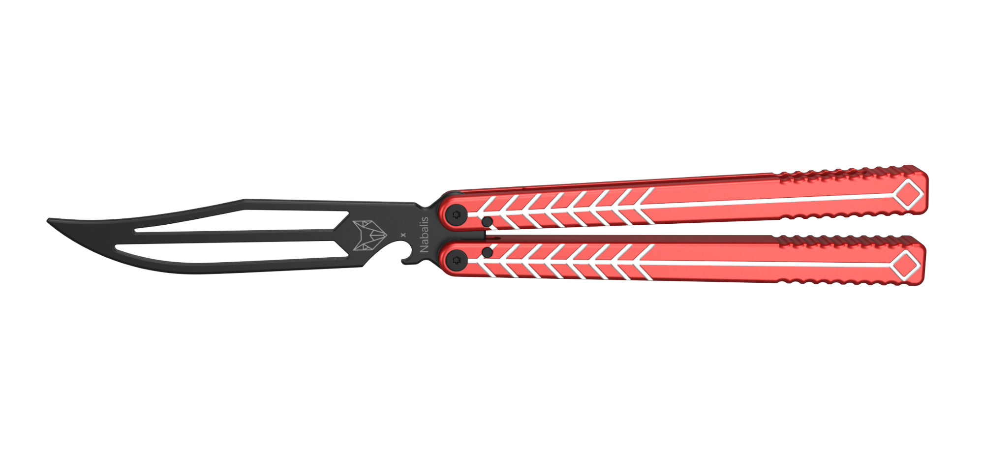 Nabalis Vulp balisong training butterfly knife-Red