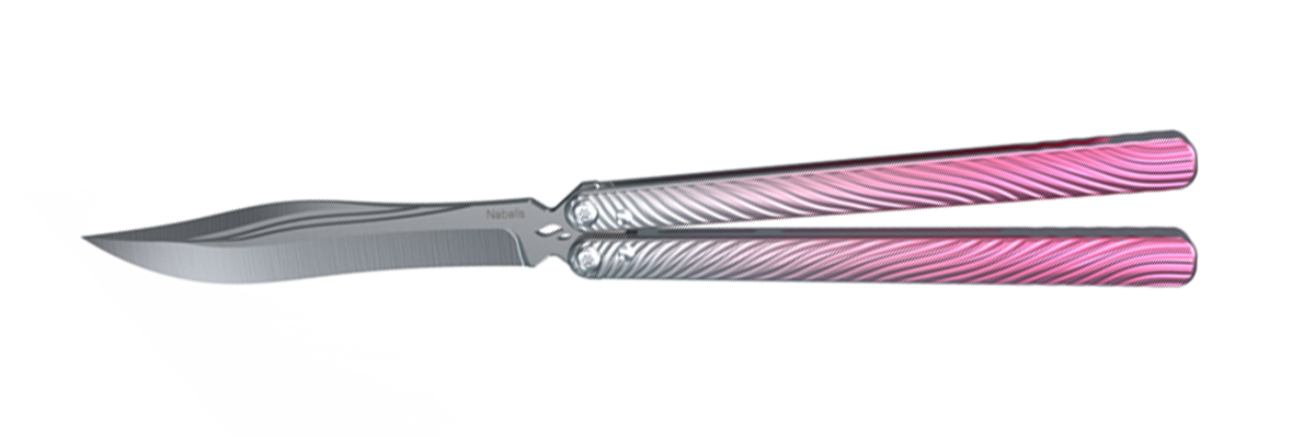 Nabalis Wing Balisong butterfly knife (trainer)-Pink