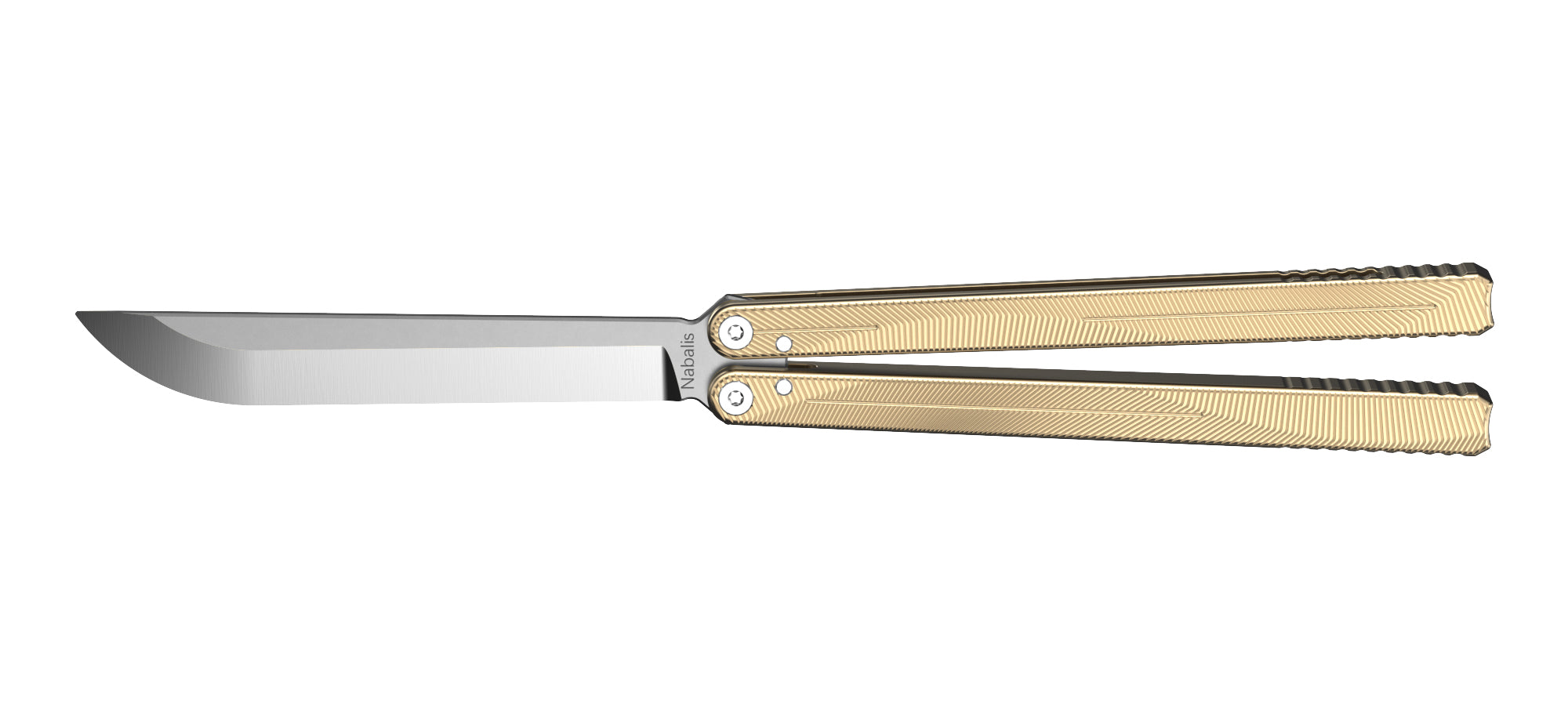 The Coolest Balisong Knife with authentic look: Nabalis Hydra training balisong butterfly knife.