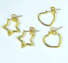 Load image into Gallery viewer, Heart and Star Shaped Earrings
