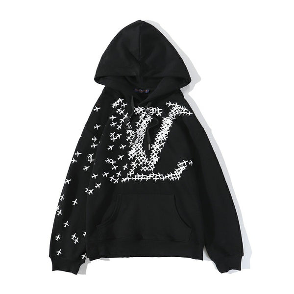 Lv Planes Printed Hoodie 2024 towncentervb