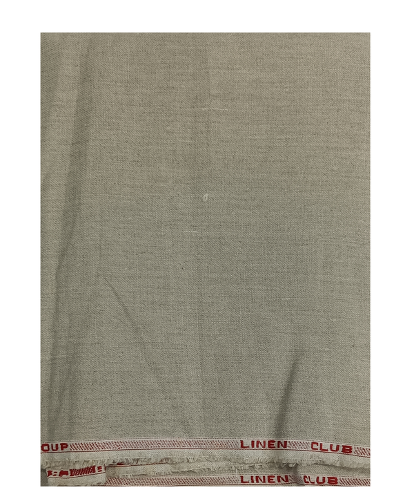 Linen Club Red Pure Linen Solid Shirt Fabric