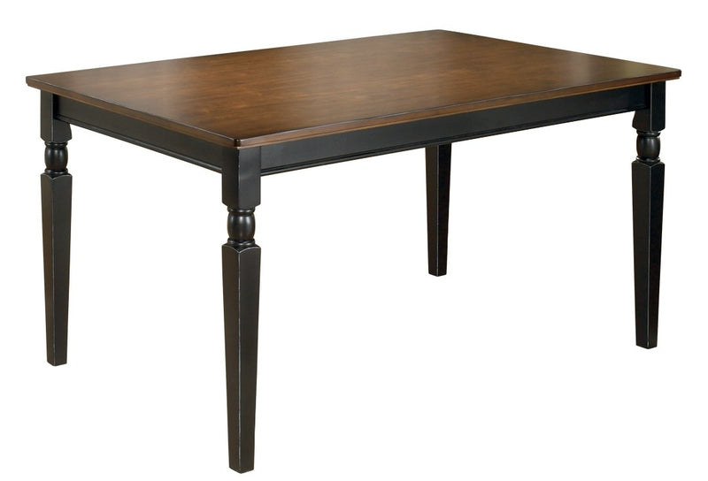 Owingsville - Black/Brown - Rectangular Dining Room Table