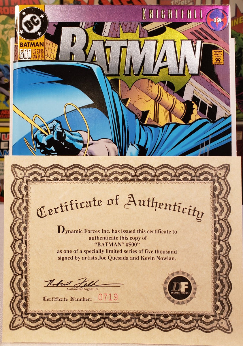 BATMAN #500 - Signed by Joe Quesad – Y&C Comics