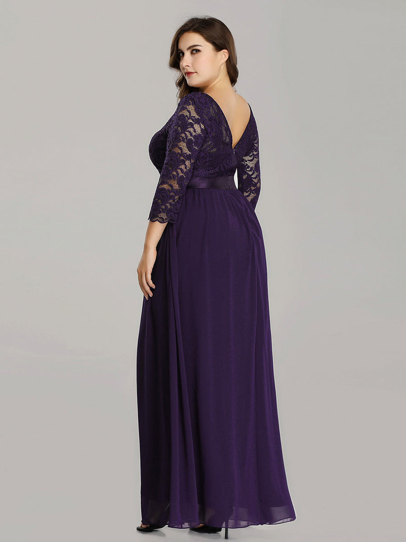 purple and black lace bridesmaid dresses