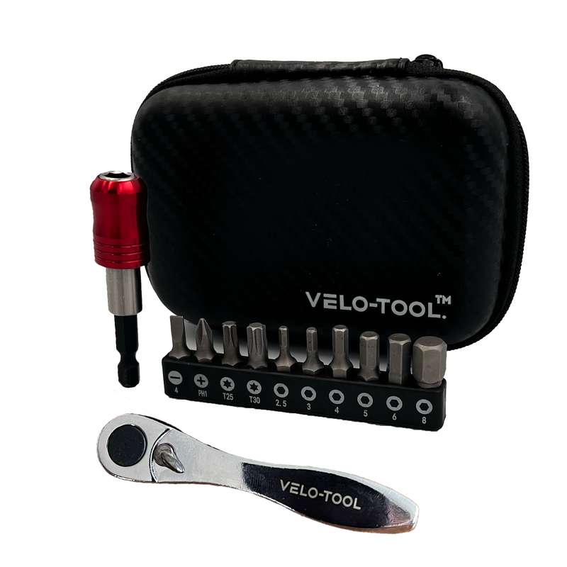 Velo-Tool Mini 1/4" Ratchet Wrench Tool Kit | +10% off first purchase and FREE shipping over £30