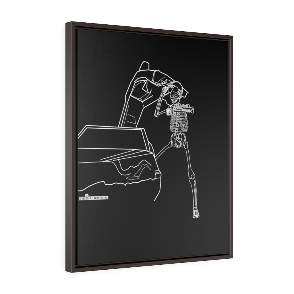 Back To The Bones Vertical Framed Premium Gallery Wrap Canvas