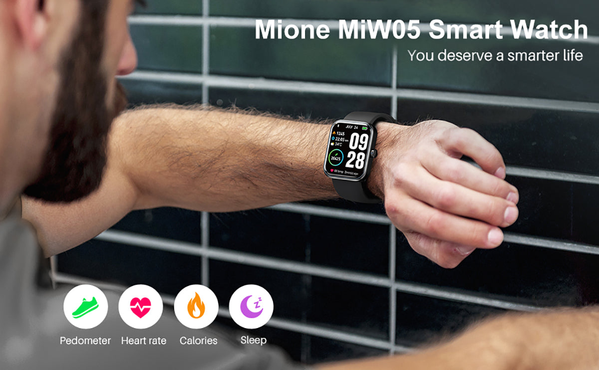 Mione MiW05 Smart Watch 1.69 Inch Touch Screen