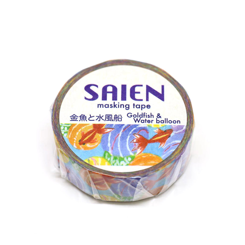 日本製saien 和紙膠帶金魚與水氣球ams 007 Sakura Trip