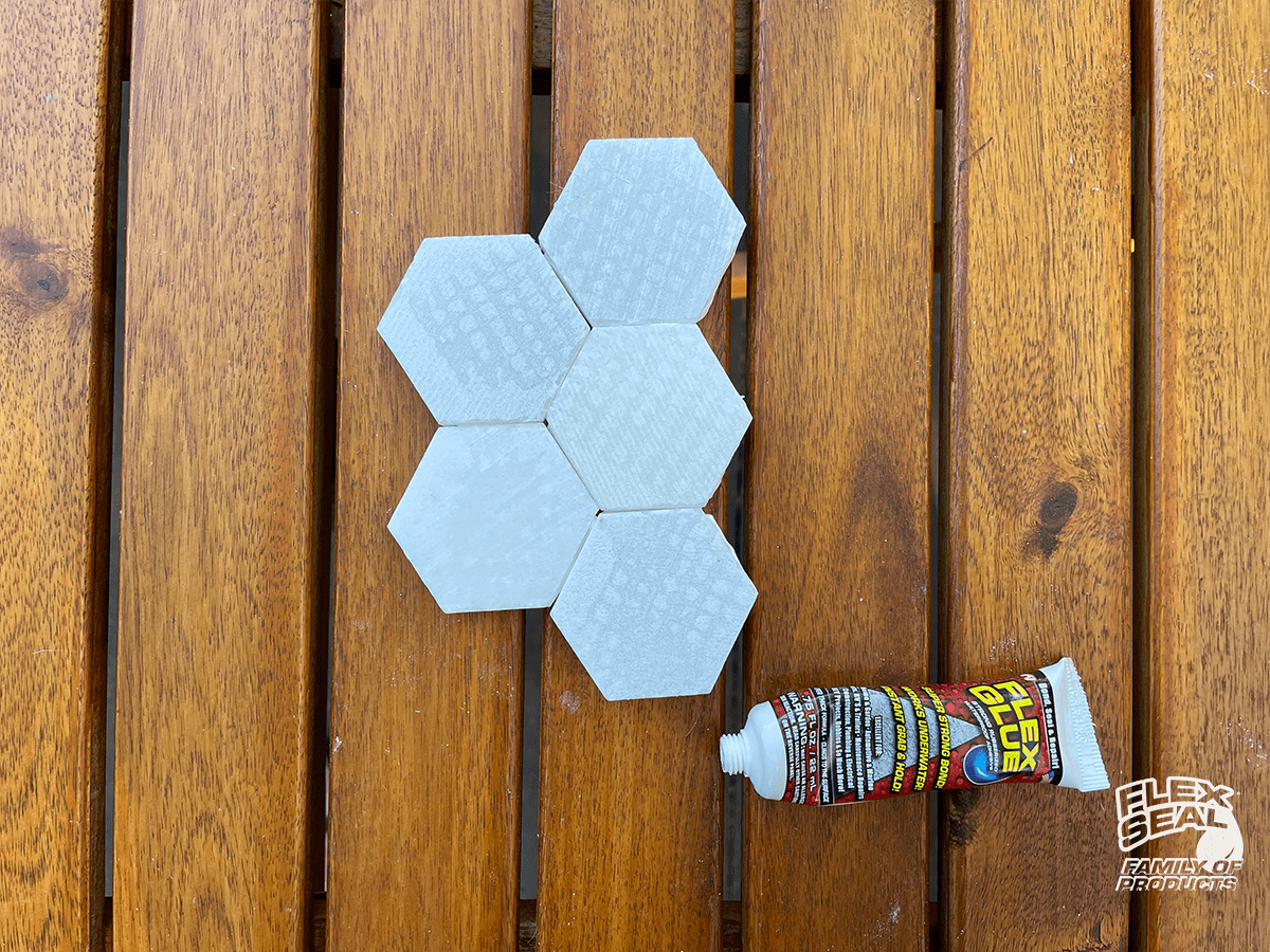 Continue adding tiles with Flex Glue Mini