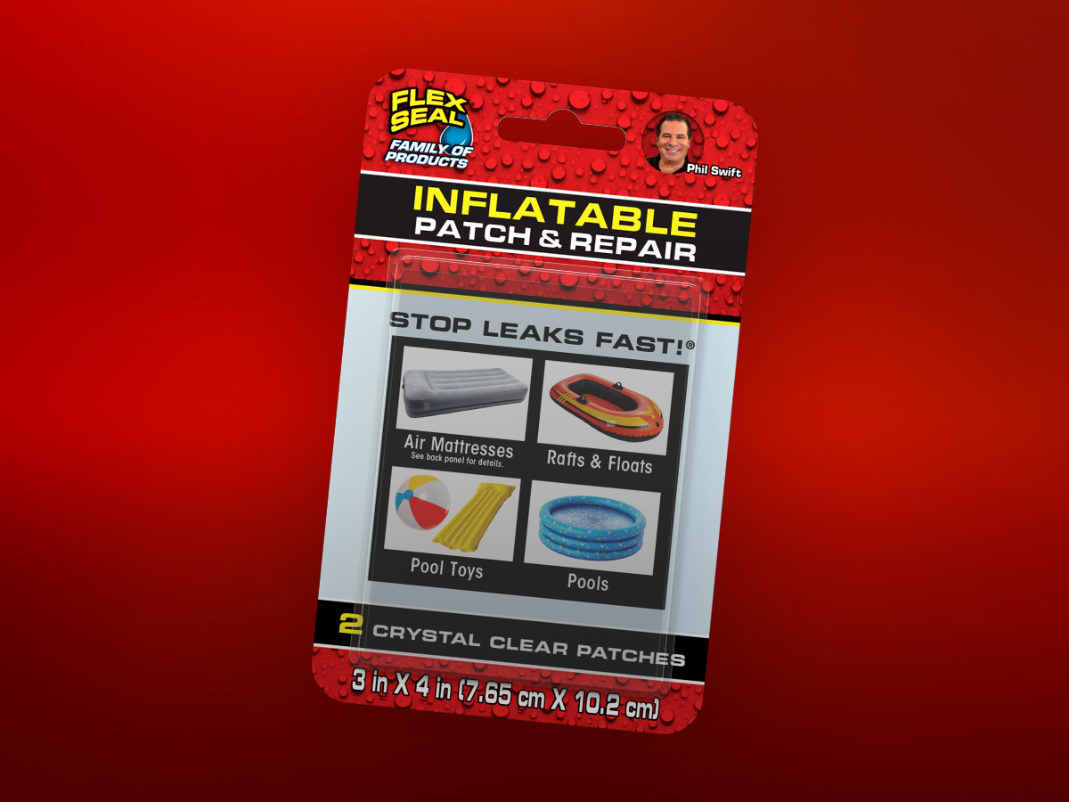 Rips, punctures and tears are quickly repaired with these super strong, rubberized, crystal-clear patches