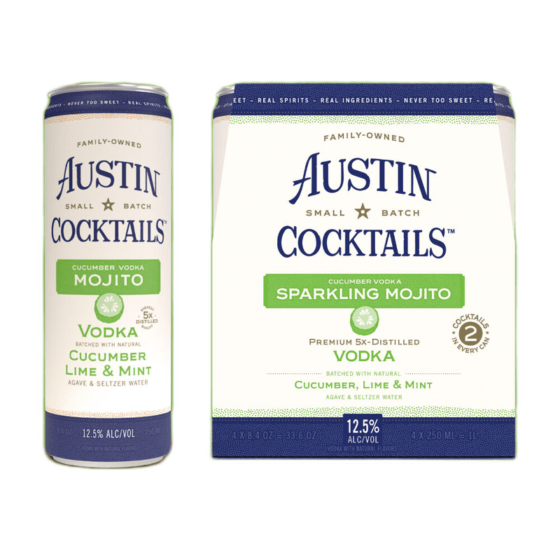 Austin Cocktails Sparkling Cucumber Vodka Mojito 4-Pack