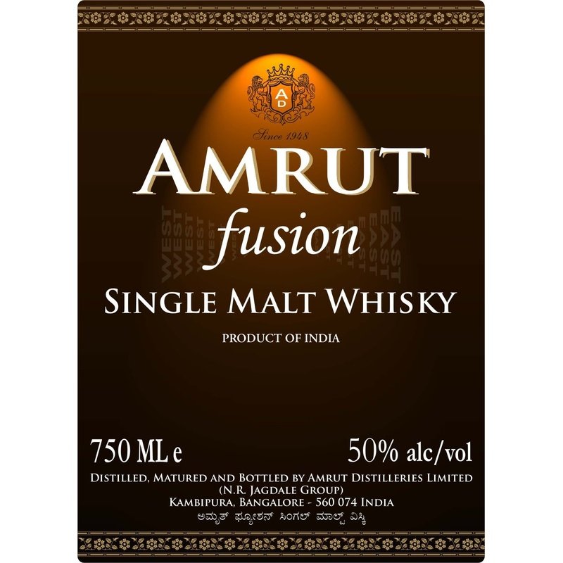 Amrut Fusion Indian Single Malt Whisky (750mL)