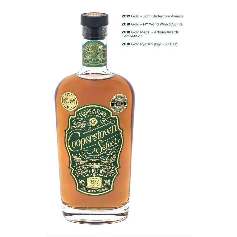 Cooperstown Distillery Select Rye Whiskey (750mL)