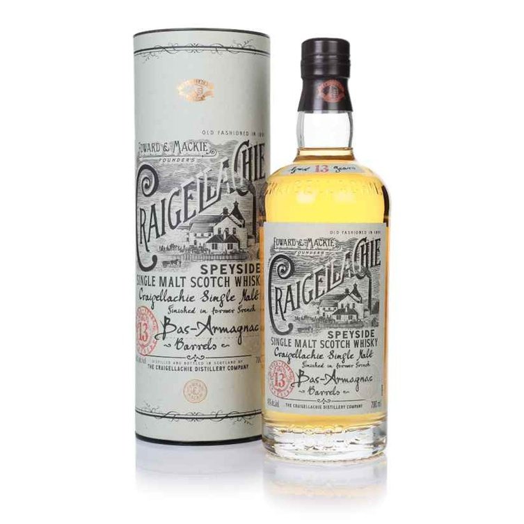 Craigellachie 13 Year Old Bas-Armagnac Cask Finished Single Malt Scotch Whisky (750mL)